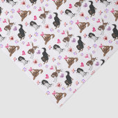 Tissue Paper valentijn and Love Cavalier Tissuepapier (Detail)