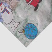 Tissue Paper voor kerstman en Snowmen Tissuepapier (Detail)