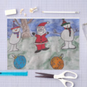 Tissue Paper voor kerstman en Snowmen Tissuepapier (Craft)