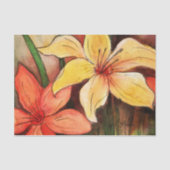Tissue Paper Waterverf Tiger Lily Tissuepapier (Voorkant)