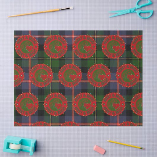 Tissue Paper with Merry & Bright Design Tissuepapier (Craft)