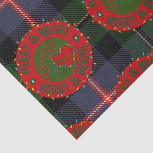 Tissue Paper with Merry & Bright Design Tissuepapier (Detail)