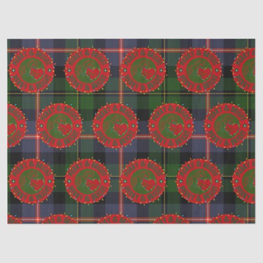 Tissue Paper with Merry & Bright Design Tissuepapier (Voorkant)