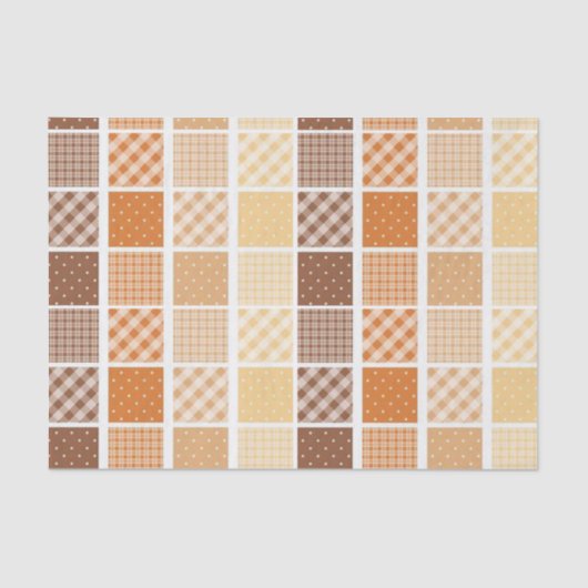 Tissue Papern Oranje Brown Tissuepapier (Voorkant)