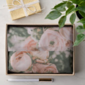 TISSUE PAPIER : BLOEMEN : PIJONROZEN (Geschenk)