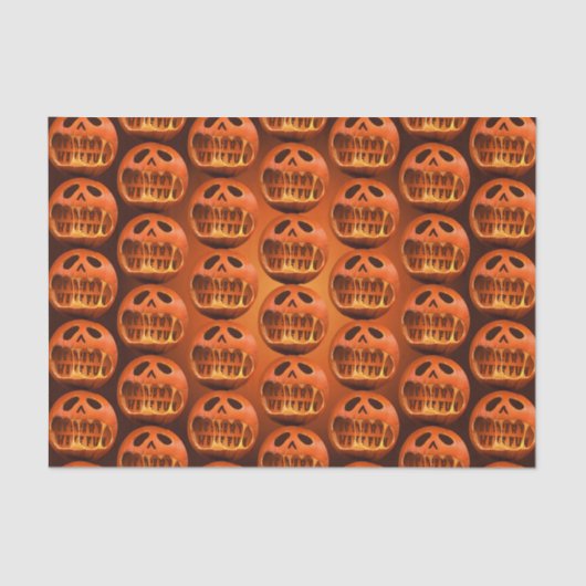 Tissue Papier cadeau verpakking Halloween pompoen (Voorkant)