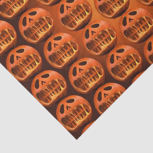 Tissue Papier cadeau verpakking Halloween pompoen (Detail)