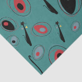 Tissue Papier | Midden-eeuwse moderne atoomkatten (Detail)