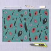 Tissue Papier | Midden-eeuwse moderne atoomkatten (Craft)