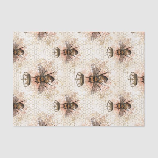Tissue Royal Bee Decoupage Tissuepapier (Voorkant)
