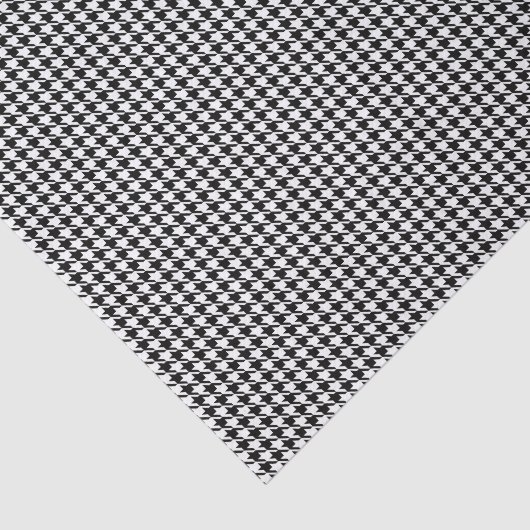 Tissue Sheets, Black White Houndstooth Pattern Tissuepapier (Detail)