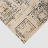 Tissue technische tekeningen tissuepapier (Detail)