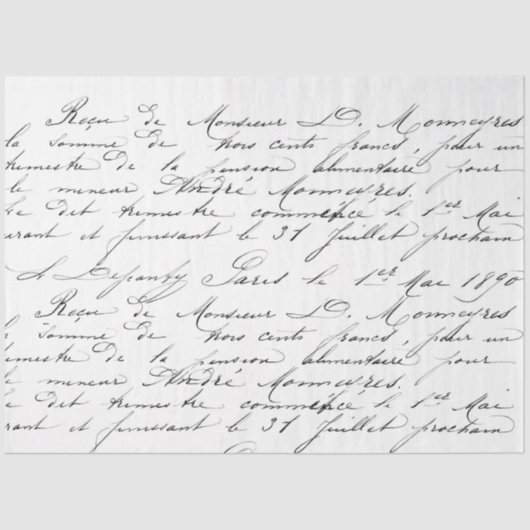 Tissue van de deduplicatie van Script Love Tissuepapier (Voorkant)