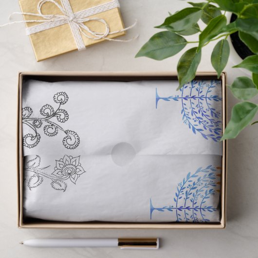 TissuePaper Chanoeka modern minimalistisch Tissuepapier (Geschenk)