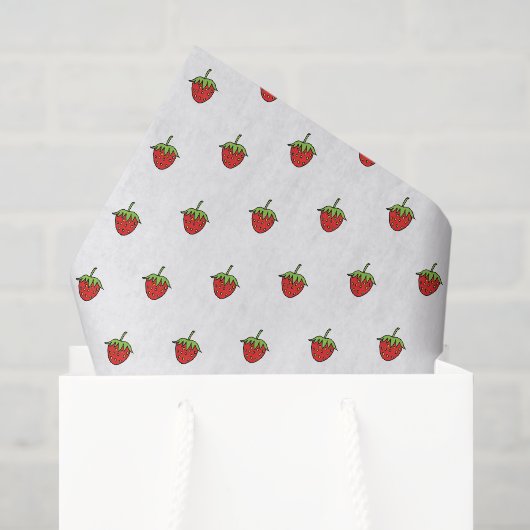 Tissuepapier Aardbei (Cadeauzakje)