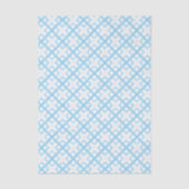 Tissuepapier - Blauwe Lattice Diamanten (Voorkant)