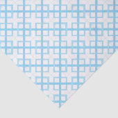 Tissuepapier - Blauwe Lattice Diamanten (Detail)