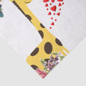 Tissuepapier Bloemengiraffe (Detail)