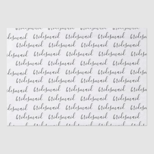 Tissuepapier - bruidsmeisje (Voorkant)