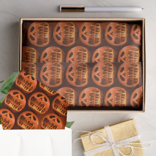 Tissuepapier cadeauverpakking Halloween pompoen