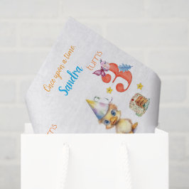 Tissuepapier Cute Chick Cake Gefeliciteerd
