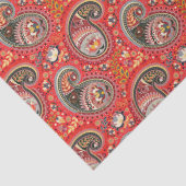 Tissuepapier Découpage - Abstract Paisley Rood (Detail)
