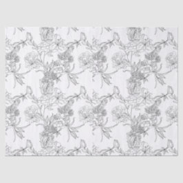 Tissuepapier Découpage - B/W Bloemontwerp