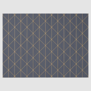 Tissuepapier - Geometrisch goud en lila patroon