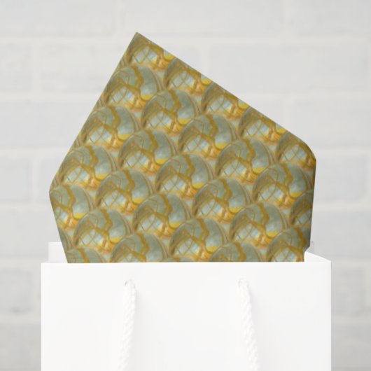 Tissuepapier - Gouden knikkers (Cadeauzakje)
