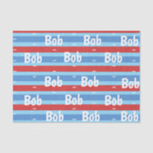 Tissuepapier, herenkapper rood wit blauw tissuepapier (Voorkant)