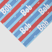 Tissuepapier, herenkapper rood wit blauw tissuepapier (Detail)