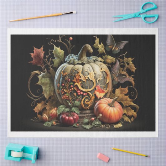 tissuepapier- herfst 'N' pompoenen Tissuepapier (Craft)