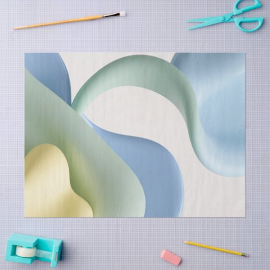 Tissuepapier in stijlvolle abstracte grafiek (Craft)