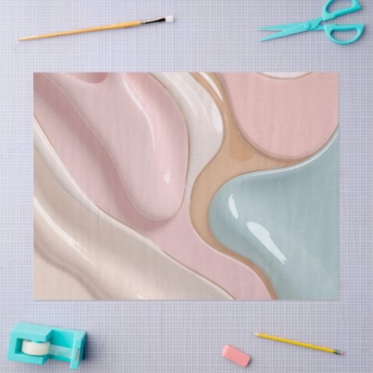 Tissuepapier in stijlvolle abstracte grafiek (Craft)