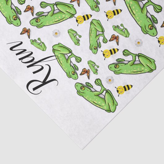 tissuepapier kikkers hommel (Detail)