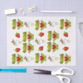 tissuepapier kikkers kip aardbei (Craft)