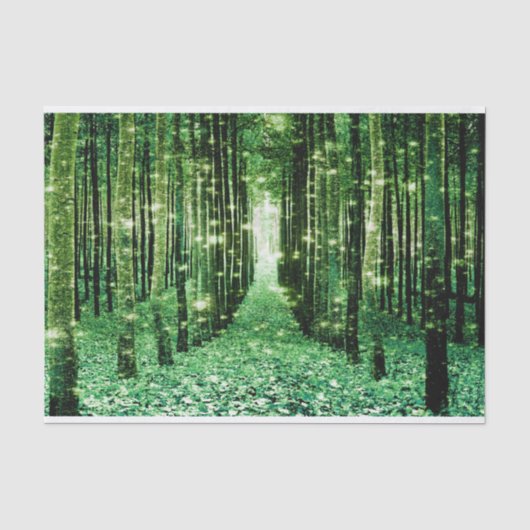 Tissuepapier Magisch Bos Groen Mysterie (Voorkant)