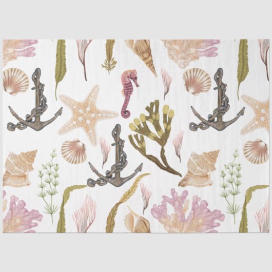 Tissuepapier Marine Life Serie Design 34 (Voorkant)