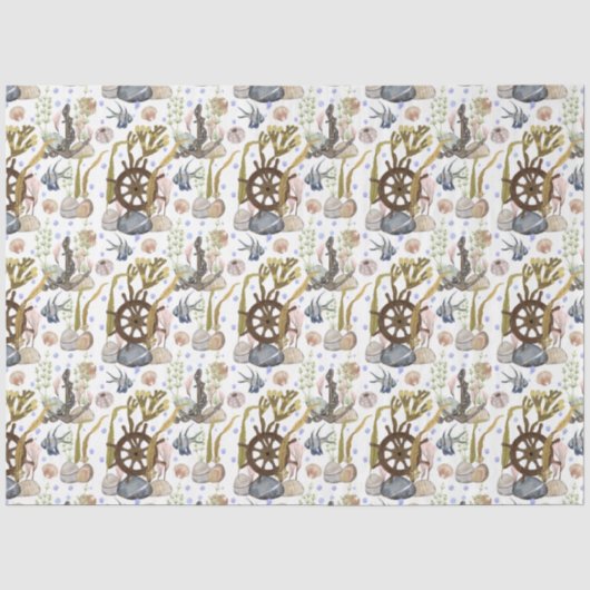 Tissuepapier Marine Life Serie Ontwerp 11 (Voorkant)