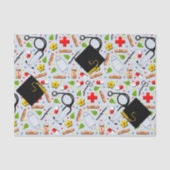 Tissuepapier met afstudeercadeau voor dokter (Voorkant)