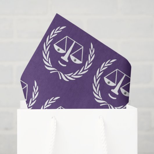 Tissuepapier met afstudeercadeau voor rechtenstude (Cadeauzakje)