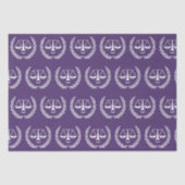 Tissuepapier met afstudeercadeau voor rechtenstude (Voorkant)