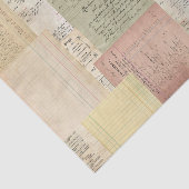 Tissuepapier met brieven en grootboeken (Detail)