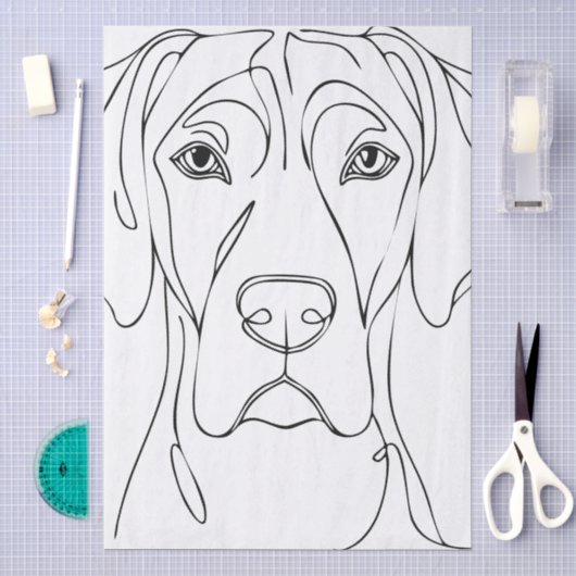 Tissuepapier met Dogues de Bordeaux (Craft)