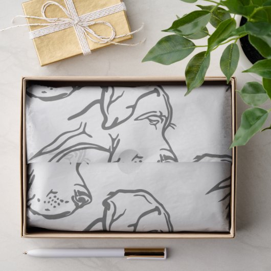 Tissuepapier met Dogues de Bordeaux (Geschenk)