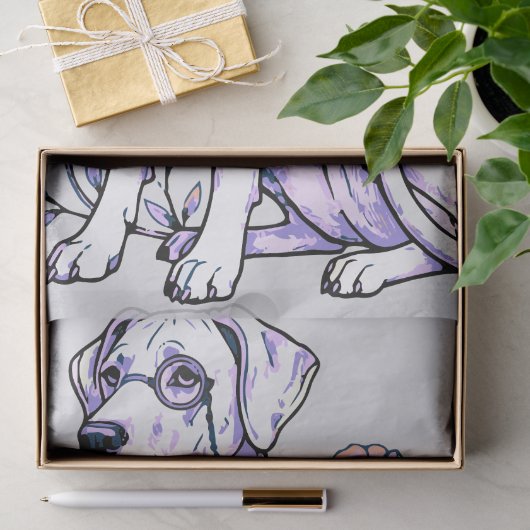 Tissuepapier met Dogues de Bordeaux (Geschenk)