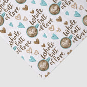 Tissuepapier met een hele latte liefde (Detail)