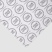Tissuepapier met eigen logo en bedrijfsnaam (Detail)