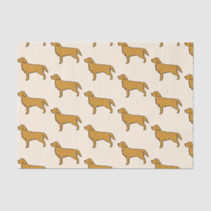 Tissuepapier met Golden Retriever
