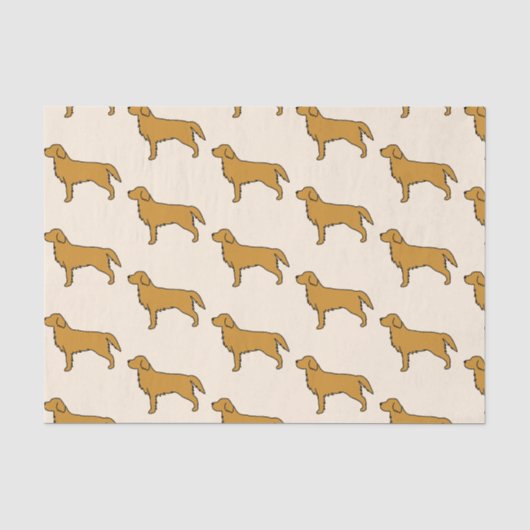 Tissuepapier met Golden Retriever (Voorkant)